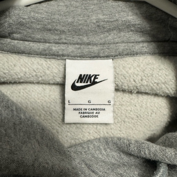 Nike Women's Phoenix Fleece oversized pullover Gray Hoodie - Picture 4 of 6